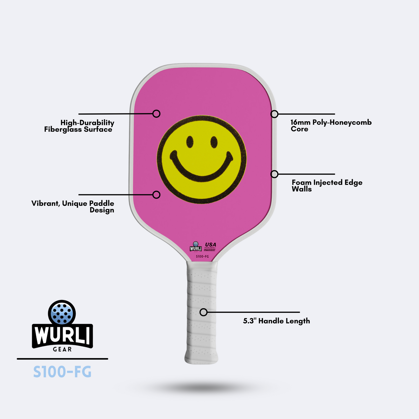 Pink Smiley Paddle